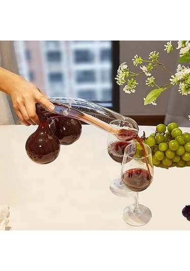 Yaratıcı Sürahi Cam Şarap Suyu Cam Bardak Viski Şampanya Brendi Şeffaf