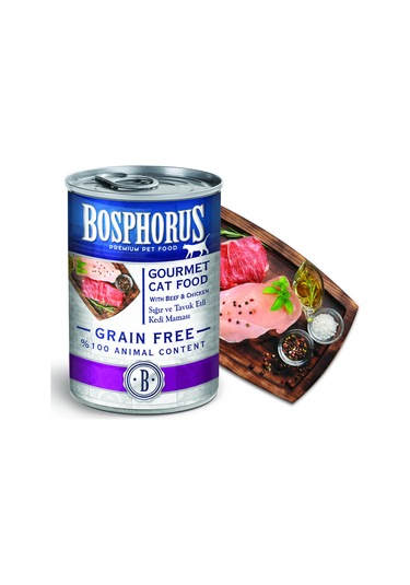 Bosphorus Sığır Ve Tavuk Etli Gurme Kedi Konservesi 415 Gr X 48 Adet Parça Etli