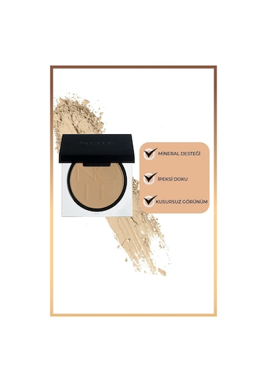 Note Cosmetique Mineral Powder Mat Bitişli Toz Pudra - 01 Açık
