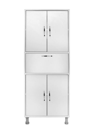 Moonlife 5 Kapaklı Çok Amaçlı Dolap Beyaz