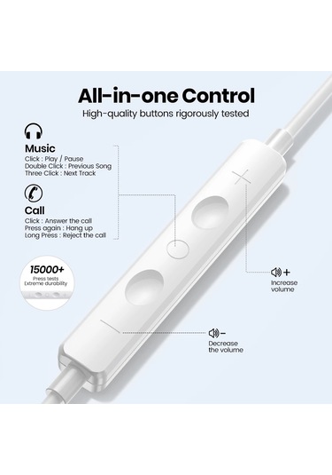 Xiaomi Kulaklıklar İçin Xiaomi Mi 14 13 12 11 Kulak İçi Kulaklık Redmi Not 10 9 Type C Jack Black