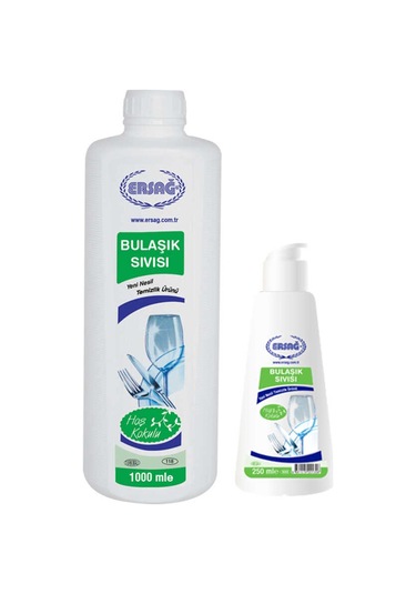 Ersağ Hoş Kokulu Bulaşık Sıvısı 1000 ML + Boş Aparat