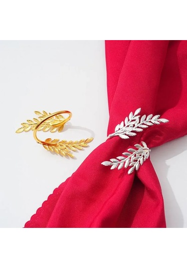 Geeroyoo Şık Gümüş 6'lı Peçete Halkası Seti - Yemek Masası İçin Zarif Ve Pratik Aksesuar Gümüş