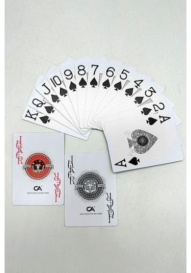 Jumbo Pvc Su Geçirmez İskambil Blackjack Oyun Kağıdı Cin885s