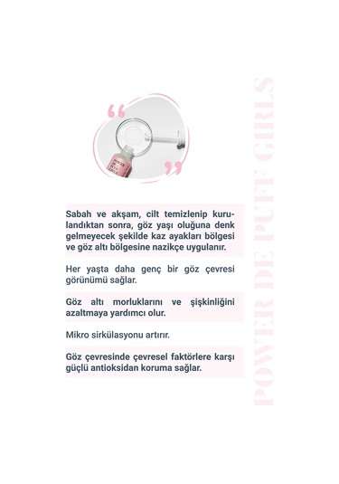 She Vec Göz Altındaki Halkalar &Torbalanmalarda Etkisi Kanıtlanmış Antioksidan Formül 30 ML