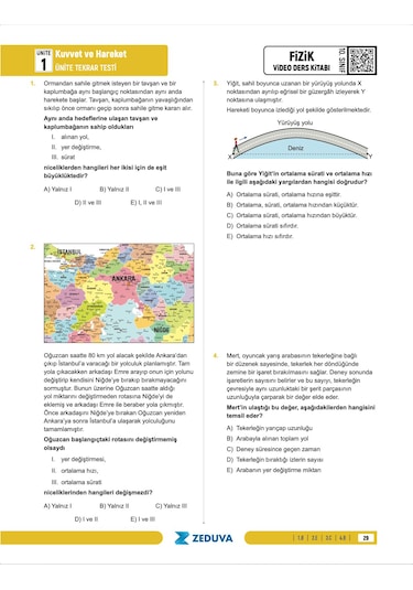 Zeduva Yayınları Fizikfinito 10. Sınıf Maarif Modeli Fizik Notları