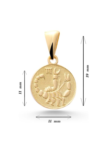 Sefa Gold 14 Ayar Altın Akrep Burcu Kolye Ucu