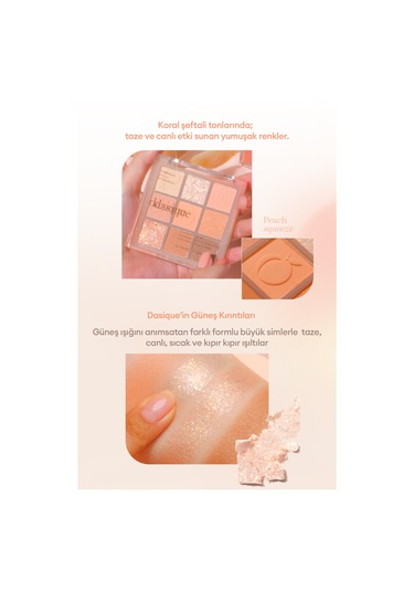 Dasique Mat Ve Işıltılı Renk Seçenekleri Sunan Far Paleti Shadow Palette 14 Peach Squeeze 14 Peach Squeeze