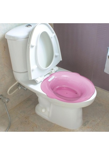 Trendooze Homyl Pembe Tuvalet Banyo Havzası, Yaşlılar İçin Komfort Pembe