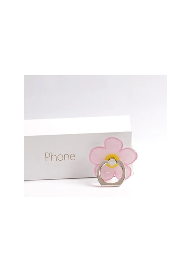 Goldenqian 360 Derece Çiçek Karakter Parmak Yüzük Akıllı Telefon Standı Tutucu Cep Telefonu Tutucu İphone Tüm Telefon Için Standı 3 3
