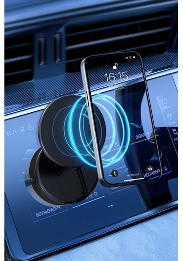 Torima X10q Siyah Manyetik Adsorpsiyon Vakumlu Kompakt Telefonu Tutucu