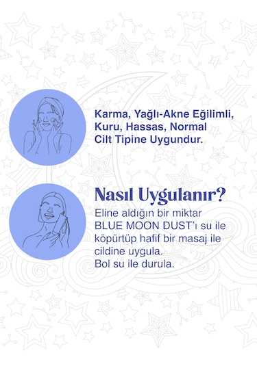 Cosmed Beauty Squad Blue Moon Dust Enzyme Peeling - Azelaik Asit ve Mandelik Asit İçeren Enzim Peeling Toz Temizleyici 55 g