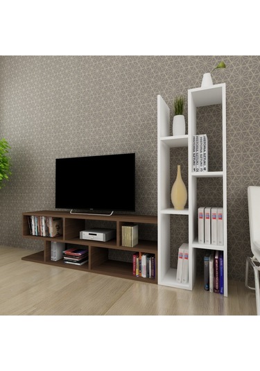 Moonlife Joungle Tv Ünitesi Ceviz Beyaz Ceviz