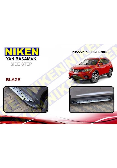 Nissan X-trail Yan Basamak Koruma 2014 Sonrası Lüx Tip Noktalı
