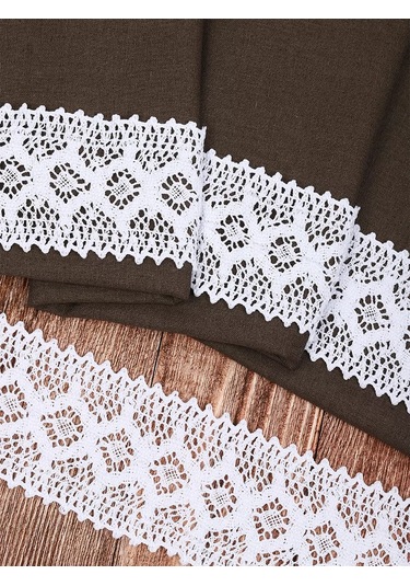 Kruzhevo Nakış Ve El İşi İçin Örgü Boncuk Şerit 75 Mm 10 M 160251870