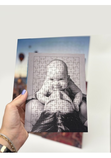 98 Parçalı - Kişiye Özel Puzzle Yapboz - 15x21cm Mdf