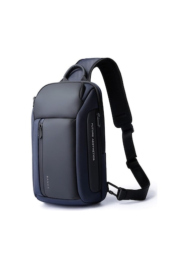 Bange Bg-7566 Suya Dayanıklı Tek Askılı Göğüs Omuz Sırt Çantası Lacivert