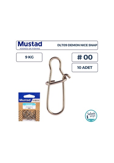 Mustad Demon Dlt09 Nice Snap Klips 00 9kg 10 Adet