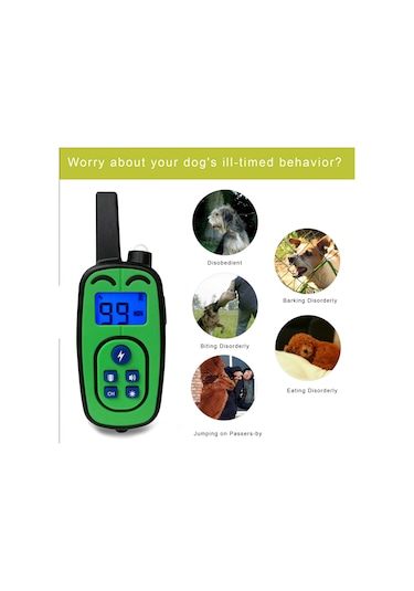 Geeksen Köpek Eğitim Tasması Uzaktan Kumandalı Havlama Tasması Şarj