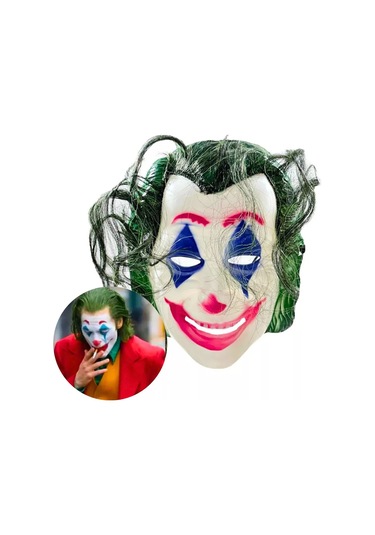 Joaquin Phoenix Joker Maskesi Yeşil Saçlı