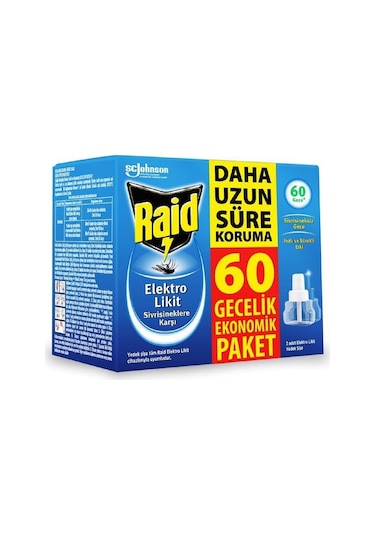 Raid Elektro Likit Yedek Şişe 30 Gece 2'li