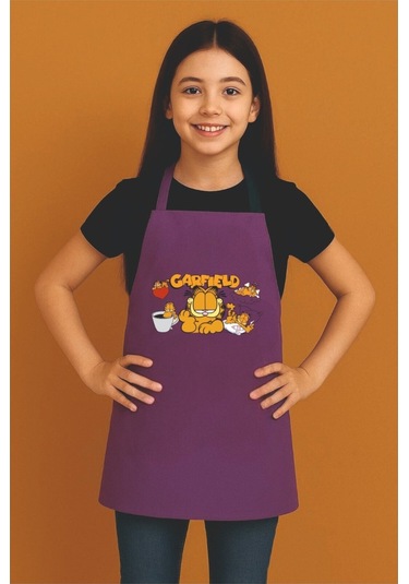 Çocuk Mutfak Önlüğü Etkinlik Önlüğü 4-12 Yaş Aktivite Önlüğü Mor