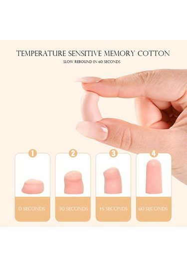 24/60 Adet Sessiz Rebound Uyku Kulak Tıkacı Ses Geçirmez Kulak Tıkacı Pembe