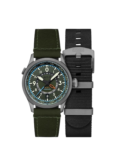 Avı-8 Flyboy Wingman Worldtimer Gmt Av-4120-05 Otomatik Erkek Kol Saati Gri