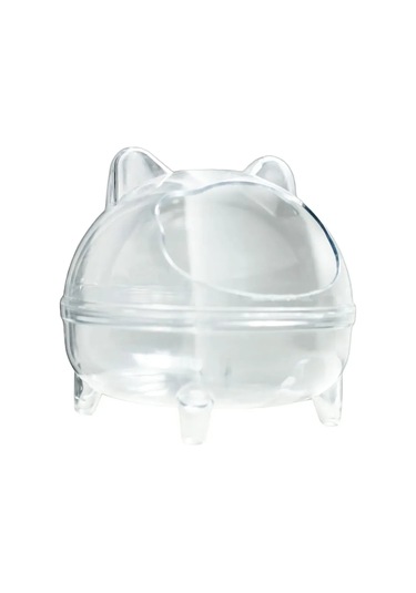 Vkemall Küçük Evcil Hayvanlar İçin Şeffaf Kumu Banyosu - Kaçırma Engeli, Geniş, Temizliği Kolay, Kaliteli Plastik Büyük Boy