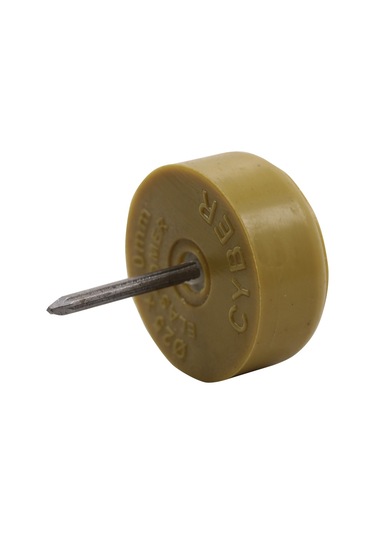 Çap 25X10 MM Elastomer Çivili Tapa(Beyaz-Kayın)