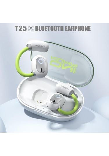 Onıkuma T25 Sport Kablosuz Bluetooth Kulaklık Beyaz