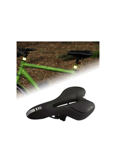 Suntek Dağ Bisikleti Koltuğu Yumuşak Bisiklet Siyah