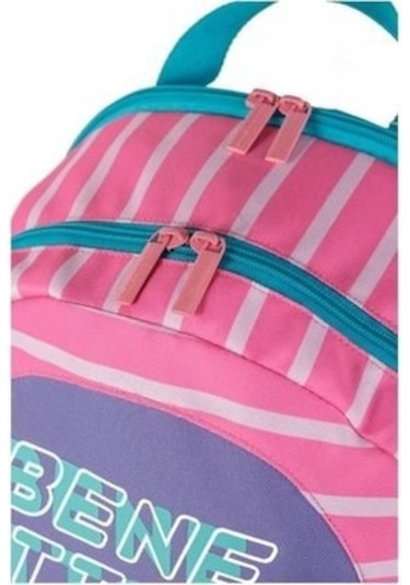 Unıted Colors Of Benetton Çift Bölmeli Sırt Çantası 03752 Pembe