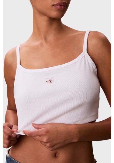 Calvin Klein Bayan Top Lv047f221g Yaf Beyaz
