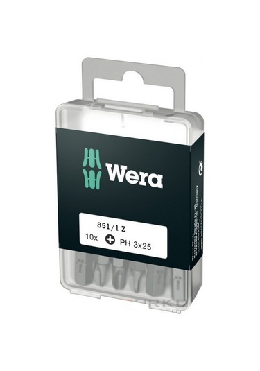 Wera 851/1 Z Yıldız Bits Uç 25mm Ph3 10 Adet 05072402001