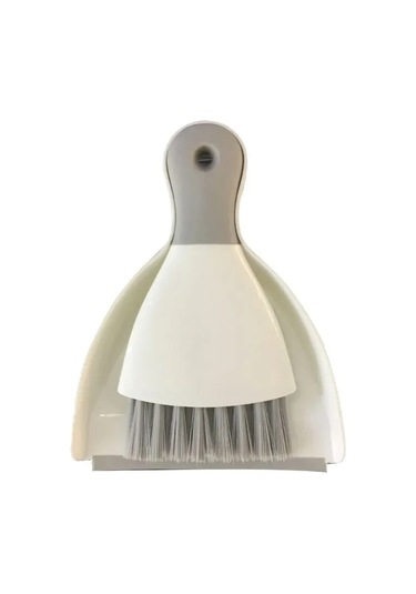 Yaleker Plastik El Tüpü Ve Süpürge Seti - Araç, Mobilya Temizliği İçin Kompakt, Dense Tüy, Kutuplara Ulaşır - Gri Beyaz Gri