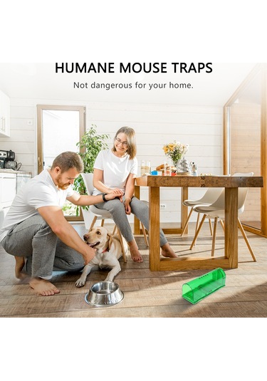 İnsani Fare Tuzağı, Öldürmeden Fare Yakalama Ve Serbest Bırakma, İç Mekan/dış Mekan İçin Yeniden Kullanılabilir, Çocuklar Ve Evcil Hayvanlar İçin Güvenli, Kemirgenler, Voles, Hamsterlar, Toprak Yeşil