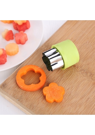 Cbtx 8'li Paslanmaz Çelik Meyve Sebze Kesme Kalıpları Kelebek Yama Kabartmalı Gri