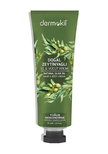 Dermokil Doğal Zeytinyağlı EL&Vücut Kremi 75 ML