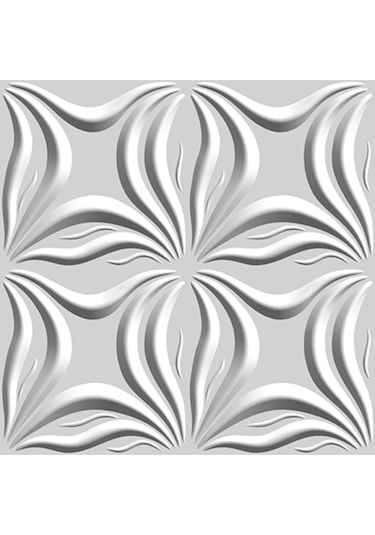 3 Boyutlu Boyanabilir Pvc Duvar Paneli Anatolia 50-50 Cm 4 Adet-1 Metrekare