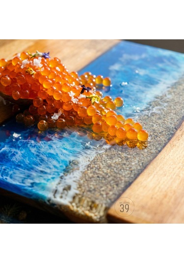 Dark Ocean Ceviz Sunum Tahtası 48x32 Cm Ceviz