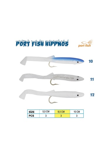 Portfish Hippnos 8,5cm Raglou Silikon Yem