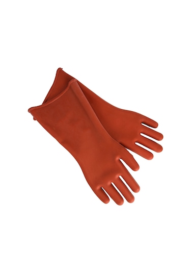 Geeroyoo 12kv Yüksek Gerilim Koruyucu Lastik Eldiven, Elektrikçi İçin Islaklık Ve Aşınma Dayanıklı, Elektrik Odaları Ve Güç Tesislerinde Kullanım