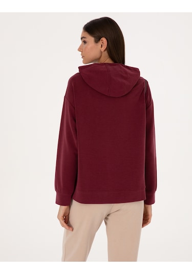Pierre Cardin Kadın Vişne Sweatshirt 50309057-vr223 Vişne