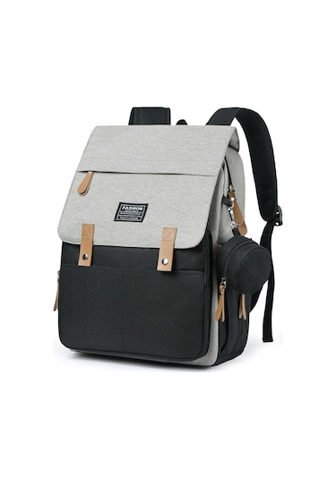 Reedark Erkek-kadın Kullanıma Uygun Isı Yalıtımlı Çanta, Bebek Sirt Çantası, Su Geçirmez Nilon, Arabaya Takılabilir, Sıcaklık Tutucu Poşetli Siyah Gri - Siyah