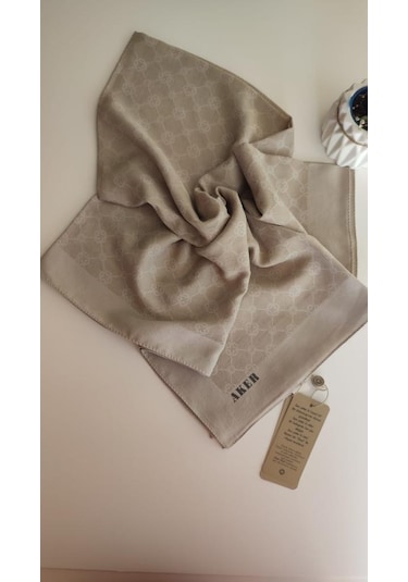 Aker Elegance Monogram Eşarp 001 Antrasit