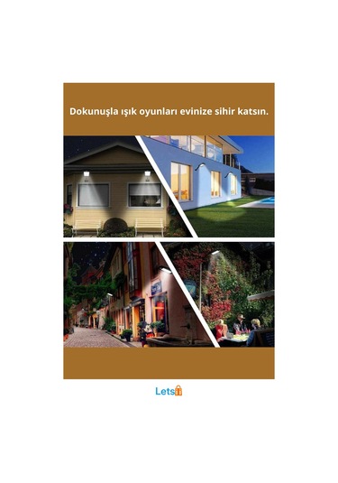 Uzaktan Kumandalı 160 Led Güneş Enerjili Su Geçirmez Bahçe Lambası Çok Renkli