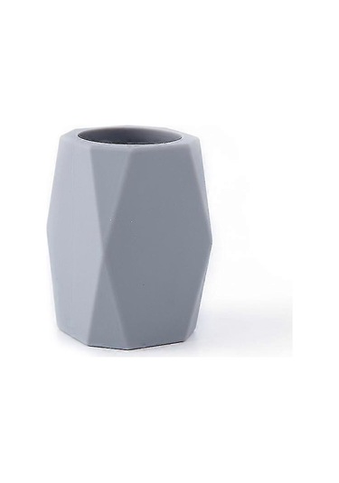 Ganzhoushop Silikon Kalemlik Silikon Kalem Kapları Geometrik Kalemlik Masaüstü Kırtasiye Düzenleyici Kalem Kutusu Ofis Ev Okul Malzemeleri İçin 1 Adet