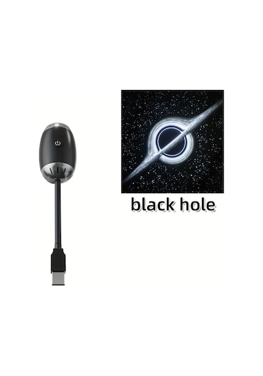 Honeybeeshop Kara Delik Usb Araba Projektör Işığı 360 Dönebilen Taşınabilir Yıldızlı Gökyüzü Işığı Oturma Yatak Odası Parti Gece Işığı Tatil Hediyesi