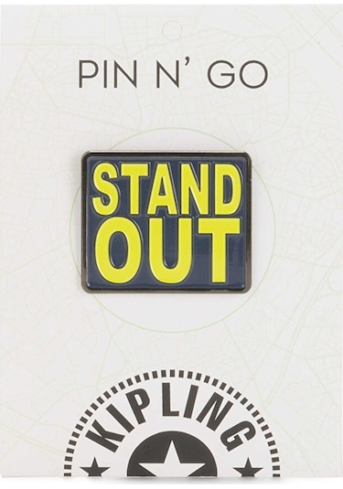 Kıplıng Stand Out Pin Rozet Baskılı Mıx Col Ss20 Baskılı Çok Renkli